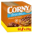 Produktbild: Müsliriegel free ErdnussSchoko, ohne Zuckerzusatz, 74 kcal pro Riegel, 60x20g