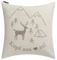 Produktbild: David Fussenegger Kissenhülle Silvretta 'Kopf aus' 50 x 50 cm Rohweiß