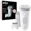 Produktbild: Braun Silk-epil 7 7-041 Wet & Dry Epilierer weiß Trimmer-Aufsatz Beleuchtung NEU