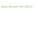 Produktbild: Braun Silk-epil 7-041 225113 (7500435225113)