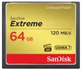 Produktbild: SANDISK Extreme CompactFlash Speicherkarte 64 GB (Für DSLR-Kameras, UDMA7, Schreiben mit 85 MB/s, Übertragen mit 120 MB/s, VPG-20 für Full-HD-Video)