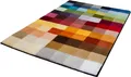 Produktbild: Kleine Wolke Badematte Cubetto, Höhe 25 mm, rutschhemmend beschichtet, fußbodenheizungsgeeignet, Kunstfaser, rechteckig, Badteppich, modernes Karo Muster, rechteckig & rund erhältlich