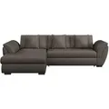Produktbild: Livetastic Ecksofa, Braun, 3-Sitzer, Ottomane links, L-Form, 278x187 cm, Made in EU, seitenverkehrt erhältlich, Rücken echt, Wohnzimmer, Sofas & Couches, Wohnlandschaften, Ecksofas