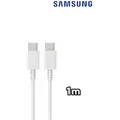 Produktbild: Original Samsung Schnell Ladekabel 1m USB-C auf USB-C für Galaxy S10 S20 S21 S22 S23 S24 - Weiß