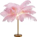 Produktbild: Kare Design Tischlampe Feather Palm Rosa, Schreibtischlampe, Desk Lamp, Nachttischlampe, Dekoleuchte, Leuchtmittel nicht inklusiv, Tischleuchte, Palmen Motiv, Federn, 60x50x50cm