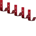Produktbild: SOTECH 5 x Kleiderhaken Loxten 60 x 20 x 45 mm bordeauxrot, Garderobenhaken aus echt Edelstahl Wandhaken mit 3 mm Materialstärke, Jackenhaken mit abgerundeten Kanten