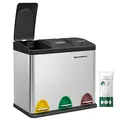 Produktbild: SONGMICS Mülltrenner 3x 8,0 l edelstahl, 1 St.