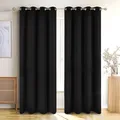 Produktbild: Verdunklungsvorhänge 2er Set - Thermovorhang Hitzeschutz - Vorhang Blickdicht...