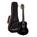 Produktbild: ORTEGA RUOX-TE Onyx Serie Tenor Ukulele 4 String - Spruce / Mahogany Black + Bag