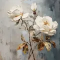 Produktbild: EUROART Wandbild 30 x cm Roses On Grey III Holz Beige