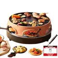 Produktbild: Emerio Pizzaofen, PIZZARETTE das Original, 3 in 1 Pizza-Raclette-Grill, patentiertes Design, für Mini-Pizza, echter Familien-Spaß für 6 Personen, PO-113255.4