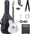 Produktbild: McGrey E-Gitarre Rockit elektrische Gitarre, TL-Style, Komplettset 4/4, 8-St., inkl. Verstärker, Tasche, Stimmgerät, Plektren, Gurt und Kabel, 10 Watt (RMS) Gitarrenverstärker inklusive!