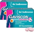Produktbild: GAVISCON Dual 250mg/106,5mg/187,5mg Kautabletten 48 St