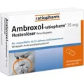 Produktbild: AMBROXOL-ratiopharm 75 mg Hustenlöser Retardkaps. 20 St