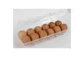 Produktbild: BURI Teedose Eierdose für 12 Eier Eierbehälter Eieraufbewahrungsbox Kühlschrankbox, Kunststoff