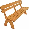 Produktbild: DEGAMO Gartenbank Parkbank Holzbank Bank FREITAL 4-sitzer 200cm, Holz Kiefer massiv