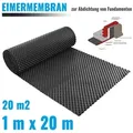 Produktbild: Eimermembran Noppenbahn Noppenfolie Mauerschutz Grundmauerfolie 1m x 20m - 20m2