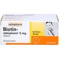 Produktbild: Biotin ratiopharm 5 mg 90 St