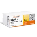 Produktbild: Biotin-ratiopharm® 5 mg: Zur Vorbeugung und Behandlung von Biotin-Mangel, 90 Tabletten