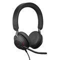 Produktbild: Jabra Evolve2 40 SE - Kabelgebundenes Stereo-Headset mit Geräuschunterdrückung und 3-Mikrofon-Technologie - USB-A-Kabel - für MS Teams zertifiziert, auch mit anderen Plattformen kompatibel - Schwarz