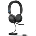 Produktbild: Jabra Evolve2 40 SE Usb-A Ms Stereo Kopfhörer Verdrahtet Typ-C Call Mitte Anruf