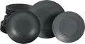 Produktbild: CreaTable, 20569, Lava Stone Schwarz, Tellerset 18-tlg, Steinzeug
