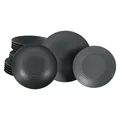 Produktbild: CreaTable 20569 Lava Stone Black 18-tlg Geschirrset für 6 Personen Teller Set