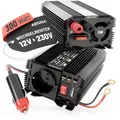 Produktbild: ABSINA12V auf 230V Spannungswandler 2er Pack - Wechselrichter 300W mod. Sinus