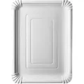 Produktbild: Papstar Einwegteller 11100 pure, Pappe, kompostierbar, weiß, 33 x 24cm, 125 Stück