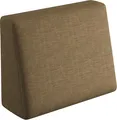 Produktbild: sunnypillow Palettenkissen mit abnehmbarem Bezug Kaltschaum Palettenauflage Palettenpolster Palettensofa Sitzkissen Rückenlehne Indoor Outdoor Seitenkissen 60x40x20/10cm Braun