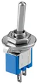 Produktbild: Goobay 10013 Kippschalter Subminiatur, EIN - AUS, 2 Pins, blaues Gehäuse