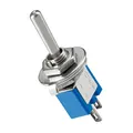Produktbild: Kippschalter - EIN AUS - 2 Pins - Metallhebel - Subminiatur - mit Lötösen - blau
