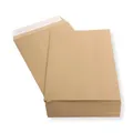 Produktbild: 100 St. Versandtaschen extra stark 120 gr. DIN A4 C4 braun ohne Fenster Kuvert Haftklebend Briefumschläge HK