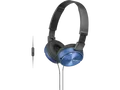 Produktbild: SONY MDR-ZX310AP mit Headsetfunktion, Over-ear Kopfhörer Blau