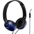 Produktbild: Sony MDR-ZX310APL Bügelkopfhörer leichtes faltbares Design kabelgebunden Blau