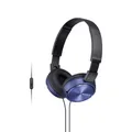 Produktbild: Sony MDR-ZX310AP On Ear Kopfhörer kabelgebunden Blau Headset, Faltbar