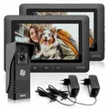 Produktbild: Video-Türsprechanlage EURA VDP-45A3 Alpha schwarz 2 Monitore B-WARE