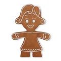 Produktbild: colourliving Lebkuchenfiguren Dekoration Pfefferkuchenfiguren Gartenfiguren Lebkuchenmann Lebkuchenfrau Lebkuchenfamilie (Frau groß stehend)