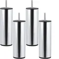 Produktbild: SOTECH 4er Set Möbelfüße UNIFORM Ø 50 / H 150 mm Chrom poliert Schrankfüße Sofafüße Bettfüße