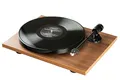 Produktbild: Pro-Ject E1 Phono, Plug & Play Einsteiger Plattenspieler mit elliptischer Tonabnehmernadel, schaltbarer Phono Vorstufe und elektronischer Geschwindigkeitsänderung (AT3600L, Walnuss)