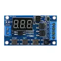 Produktbild: Zeitrelais DC 5V - 36V für Auslöse Zyklus Verzögerung EIN- Ausschalten Einstellbar mit LED-Anzeige