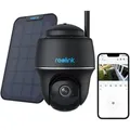 Produktbild: Reolink - 2k 4mp Überwachungskamera Mit Schwenk & Neige, 2,4/5ghz Wlan, Personen-/autoerkennung, Akku-/solarbetrieb, Schwarz, + Solarpanel