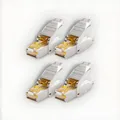 Produktbild: 4x Netzwerkstecker CAT 7 Werkzeuglos RJ45 Netzwerk Stecker LAN DSL Verlegekabel