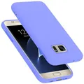 Produktbild: Cadorabo Hülle kompatibel mit Samsung Galaxy S7 Hülle Silikon Handyhülle für Galaxy S7 Case aus flüssigem Silikon- Kratzfeste und stoßfeste dünne TPU Schutzhülle - Liquid HELL LILA