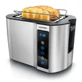 Produktbild: Touch Toaster 2 Scheiben Edelstahl  Touchpanel  digital Display Restzeitanze...