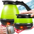 Produktbild: Premium Cr 1265 Elektrischer Wasserkocher 0,5 L 750 W Schwarz, Grün - Camry