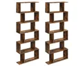 Produktbild: VASAGLE Bücherregal, 2-tlg., Standregal, Büroregal, 6 Fächer, Holzwerkstoff, 70x190,5x24cm (BxHxT)