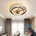 Produktbild: Deckenventilator mit LED Beleuchtung Deckenlampe Ventilator 3338 Ø 50cm 96W mit Fernbedienung Lichtfarbe/Helligkeit einstellbar dimmbar LED Deckenleuchte fan ceiling light (fan 3338)