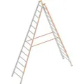 Produktbild: Layher Stehleiter Topic 1039, aus Aluminium mit 2 x 14 Sprossen