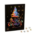 Produktbild: Merry Christmas Mode-Schmuck Adventskalender mit 1 Kette, 3 Armbänder, 20 Charms